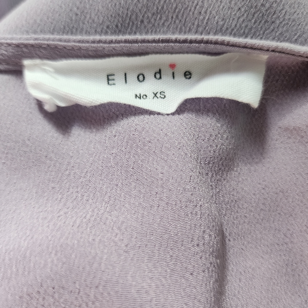 Elodie Light Purple Blouse Size X-Small - Picture 3 of 3